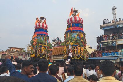 ವಿಜೃಂಭಣೆ ಯಿಂದ ಜರುಗಿದ ಜೋಡಿ ರಥೋತ್ಸವ