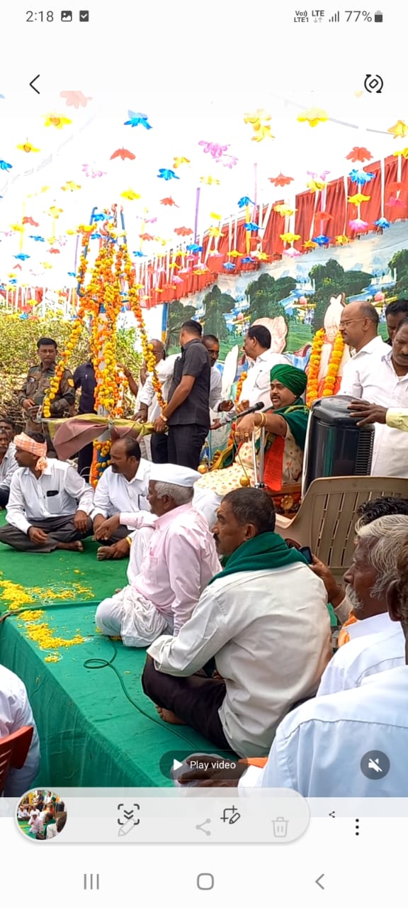 ಡಾ.ಮುರುಘರಾಜೇಂದ್ರ ಶ್ರೀಗಳವರಿಗೆ ತುಲಾಭಾರ ಸೇವೆ