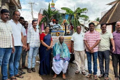 ನೇಗಿನಹಾಳದ ಕುಂಕೂರ ಕುಟುಂಬದಿಂದ ಬಸವಣ್ಣನವರ ಅಮೃತಶಿಲಾ ಮೂರ್ತಿ, ಬೆಳ್ಳಿಯ ಮೂರ್ತಿ ಉಳವಿ ಚನ್ನಬಸವೇಶ್ವರ ದೇವಸ್ಥಾನಕ್ಕೆ ದೇಣಿಗೆ