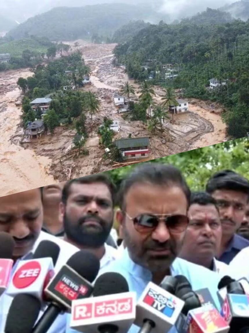 ಮುಖ್ಯಮಂತ್ರಿಗಳ‌ ಸೂಚನೆ ಮೇರೆಗೆ ಸಚಿವ ಸಂತೋಷ್ ಲಾಡ್ ವಯನಾಡಿಗೆ