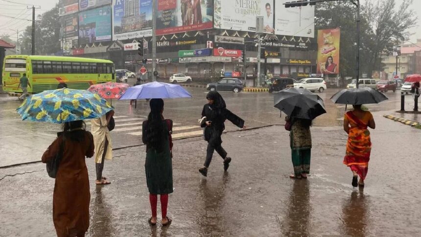 ಆರು ಜಿಲ್ಲೆಗಳಲ್ಲಿ ಬಿರುಗಾಳಿ ಸಹಿತ ಮಳೆ; 6 ಜಿಲ್ಲೆಗಳಲ್ಲಿ ಆರೆಂಜ್ ಅಲರ್ಟ್​, 6 ಜಿಲ್ಲೆಗಳಲ್ಲಿ ಯೆಲ್ಲೋ ಅಲರ್ಟ್