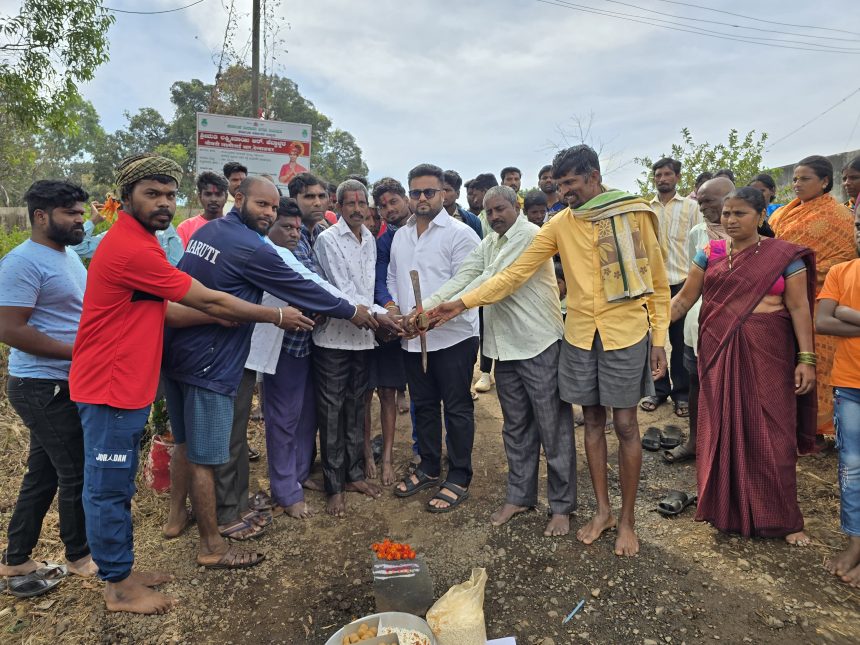 3 ಕೋಟಿ ರೂ. ವೆಚ್ಚದ ರಸ್ತೆ ಕಾಮಗಾರಿಗೆ ಚಾಲನೆ