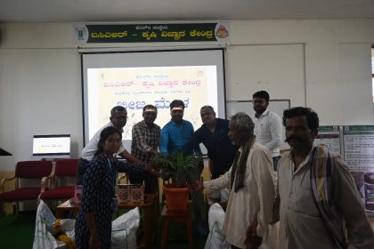 ಕೆವಿಕೆಯಿಂದ ರೈತರಿಗೆ ಗುಣಮಟ್ಟ ಬೀಜ ಪೂರೈಕೆ : ಡಾ. ಮಂಜುನಾಥ ಚೌರಡ್ಡಿ