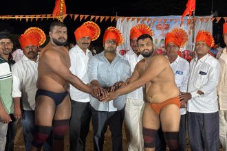 ‘ಗ್ರಾಮೀಣ ಆಮದಾರ ಕೇಸರಿ’ ಕುಸ್ತಿ ಪಂದ್ಯಾವಳಿಗೆ ಮೃಣಾಲ್‌ ಹೆಬ್ಬಾಳಕರ್ ಚಾಲನೆ