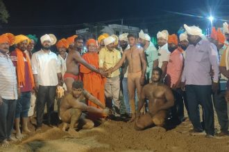 ಕೃಷ್ಣ ಕೂಳ್ಳಾನಟ್ಟಿ ಅಭಿಮಾನಿ ಬಳಗ ವತಿಯಿಂದ,ರಾಜ್ಯ ಮಟ್ಟದ ಜಂಗಿ ನಿಖಾಲಿ ಕುಸ್ತಿ