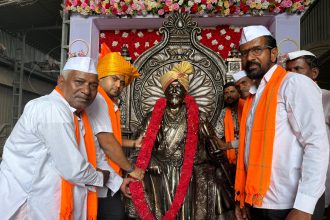 ಶಿವಾಜಿ ಮೂರ್ತಿ ಮೆರವಣಿಗೆಗೆ ಚಾಲನೆ