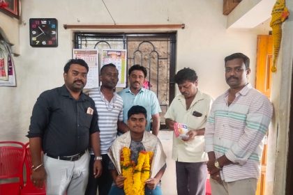 ಎಸ್ ಎಸ್ ಎಲ್ ಸಿ ಪರೀಕ್ಷೆಯಲ್ಲಿ ಶ್ರೇಷ್ಠ ಸಾಧನೆ ಮಾಡಿದ ಸಿದ್ದೇಶ ನವಲಗಟ್ಟಿ ಗೆ ಸನ್ಮಾನ