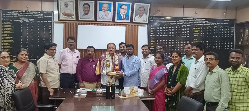 ಸರಳಾದೇವಿ ಕಾಲೇಜಿನ ಪ್ರಾಂಶುಪಾಲರಾಗಿ ಡಾ.ಸಿ. ಎಚ್ ಸೋಮನಾಥ ಅಧಿಕಾರ ಸ್ವೀಕಾರ