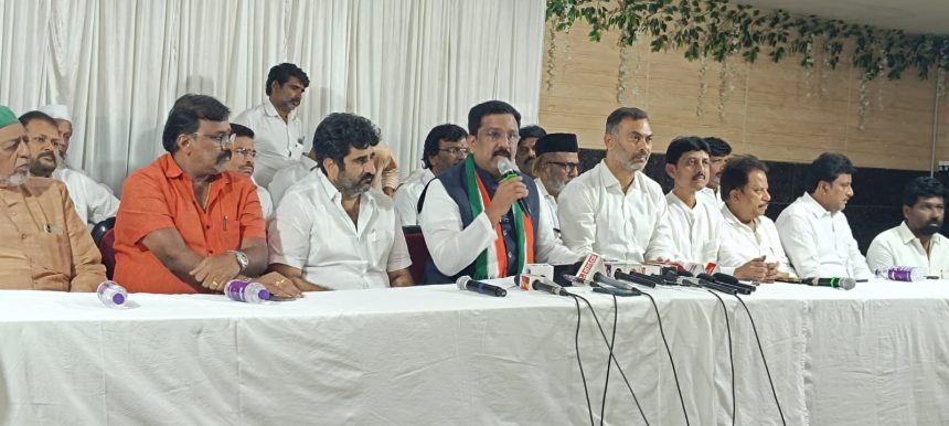 ಬಳ್ಳಾರಿ ಎಂ.ಪಿ ಎಂ ಎಲ್ ಎ ಮನೆಗಳ  ಮೇಲೆ ಇ.ಡಿ ದಾಳಿ ಬಿಜೆಪಿ ಷಡ್ಯಂತರ : ನಾಸಿರ್ ಹುಸೇನ್ 