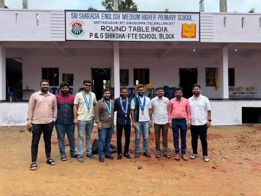 ರೌಂಡ್ ಟೇಬಲ್ ಇಂಡಿಯಾದಿAದ ತರಗತಿ ಕೊಠಡಿಗಳ ಉದ್ಘಾಟನೆ ಸಮಾರಂಭ