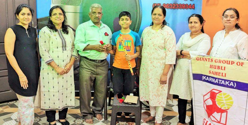 ಕೋಳಲು ವಾದನದಲ್ಲಿ ಸಾಧನೆ: ಸಿದ್ದಾರ್ಥ ಹಬೀಬಗೆ ಜೈಂಟ್ಸ ಗ್ರುಪ್ ಆಫ್ ಹುಬ್ಬಳ್ಳಿ ಸಹೇಲಿ ಸನ್ಮಾನ