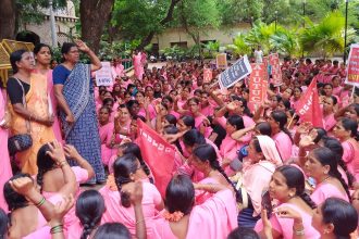 ಆಶಾ ಜಿಲ್ಲಾಮಟ್ಟದ ಬೃಹತ್ ಪ್ರತಿಭಟನೆ