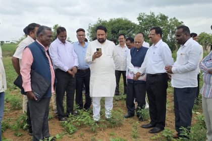 ಕೃಷಿ ಕಾಲೇಜು ಸ್ಥಾಪನೆಗೆ ಧಾರವಾಡ ಕೃಷಿ ವಿವಿ ನಿಯೋಗ ಬೇಟಿ ಪರಿಶೀಲನೆ
