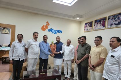 ಗೋಕುಲ್ ಮಿಲ್ಕ್ ಪ್ಲ್ಯಾಂಟ್ ಗೆ ಚನ್ನರಾಜ ಹಟ್ಟಿಹೊಳಿ ಭೇಟಿ