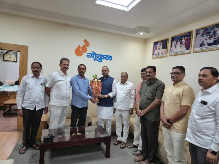 ಗೋಕುಲ್ ಮಿಲ್ಕ್ ಪ್ಲ್ಯಾಂಟ್ ಗೆ ಚನ್ನರಾಜ ಹಟ್ಟಿಹೊಳಿ ಭೇಟಿ