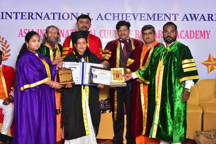 ಜಯಶ್ರೀ ಸೂರ್ಯವಂಶಿ ಅವರಿಗೆ ಗೌರವ ಡಾಕ್ಟರೇಟ್.