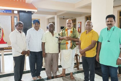 ಫಣೀಂದ್ರಚಾರ್ಯ ದ್ಯಾಮೇನಹಳ್ಳಿಗೆ ಸತ್ಕಾರ