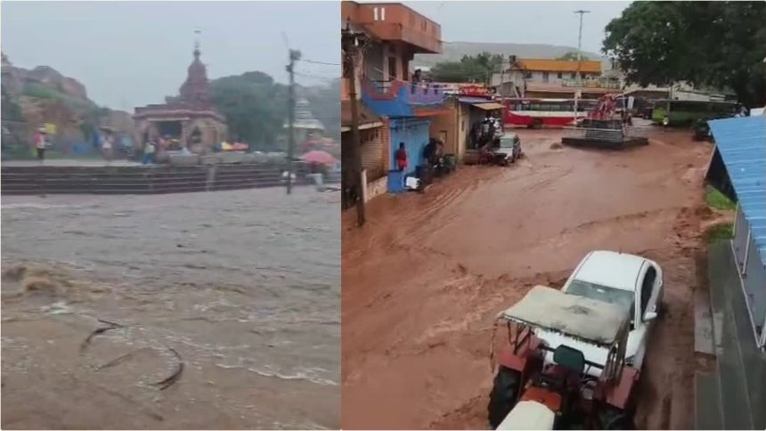ರಾಜ್ಯದಲ್ಲಿ 5 ದಿನಗಳು ಭಾರೀ ಮಳೆ ; ಯಲ್ಲಮ್ಮನ ಗುಡ್ಡ ಭಾರೀ ಮಳೆಗೆ ಗಢಗಢ