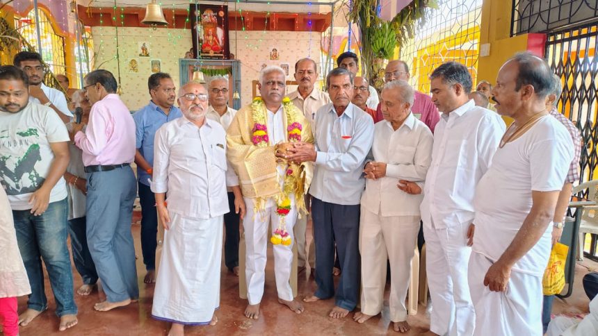 ರಾಜ್ಯಸಭಾ ಸದಸ್ಯ ಈರಣ್ಣ ಕಡಾಡಿ ಅವರಿಗೆ ಸನ್ಮಾನ