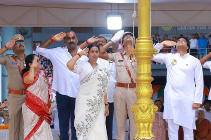 ಉಡುಪಿಯಲ್ಲಿ 79ನೇ ಸ್ವಾತಂತ್ರ್ಯ ದಿನಾಚರಣೆ;  ಹೆಬ್ಬಾಳಕರ್ ಧ್ವಜಾರೋಹಣ