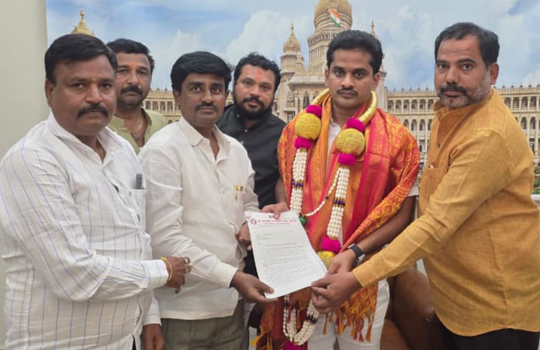 ಕರಾಟೆ ಭವನಕ್ಕೆ ಅನುದಾನ ನೀಡಲು ಶಾಸಕ  ಭರತ್‌ರೆಡ್ಡಿ ಮೃತ್ಯುಂಜಯ ಸ್ವಾಮಿ  ಮನವಿ 