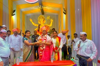 ಹೆಬ್ಬಾಳಕರ್ ಉಚಗಾಂವ ಗ್ರಾಮದ ಗಣಪತಿ ಪೂಜೆಯಲ್ಲಿ