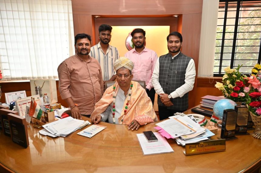 ವಿಟಿಯು ಉಪ ಕುಲಪತಿ ಡಾ. ಎಸ್. ವಿದ್ಯಾಶಂಕರರಿಗೆ ಸನ್ಮಾನ