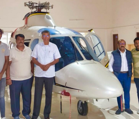 ನೂತನ ಹೆಲಿಕಾಪ್ಟರ್​ ಖರೀದಿಸಿದ ಸಚಿವ ಸತೀಶ್‌ ಜಾರಕಿಹೊಳಿ
