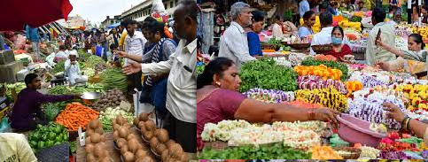 ದೀಪಾವಳಿ ಹಬ್ಬ: ಬೆಂಗಳೂರಿನಲ್ಲಿ ಹೂವು, ಹಣ್ಣು, ಅಲಂಕಾರ, ವಸ್ತುಗಳ ಖರೀದಿ ಭರಾಟೆ