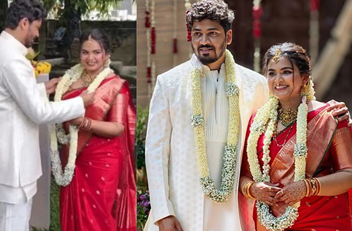 ಹಿಂದೂ ಯುವಕನನ್ನು ವರಿಸಿದ ಜನಪ್ರಿಯ ಗಾಯಕಿ ಸುಹಾನಾ: ಮಂತ್ರ ಮಾಂಗಲ್ಯ ಮೂಲಕ ಸಿಂಪಲ್‌ ಮ್ಯಾರೇಜ್‌