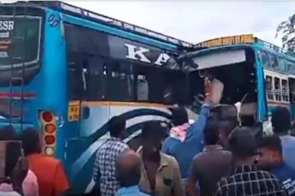 ತಮಿಳುನಾಡಿನಲ್ಲಿ 2 ಬಸ್ಸುಗಳು ಮುಖಾಮುಖಿ ಡಿಕ್ಕಿ; 6 ಸಾವು, 28 ಮಂದಿಗೆ ಗಾಯ