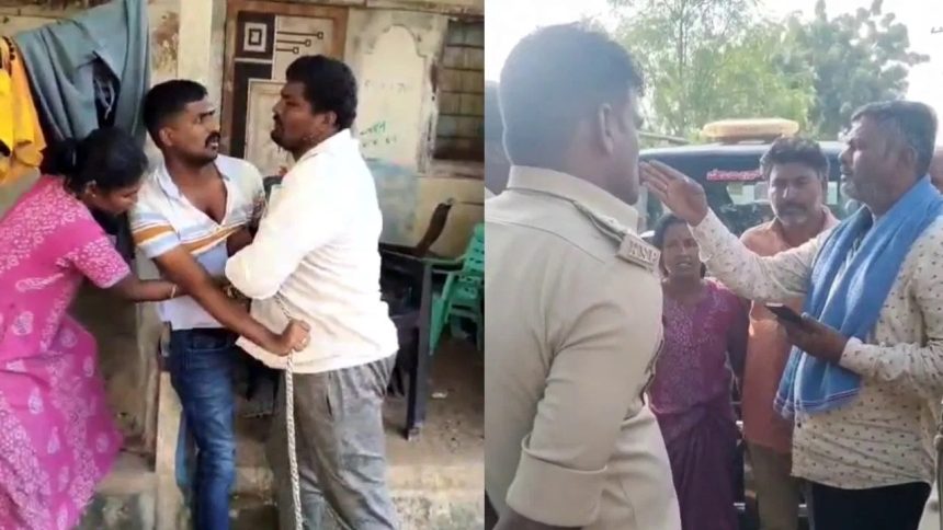 ವಿಚಾರಣೆಗೆ ತೆರಳಿದ್ದ ಪೊಲೀಸರ ಮೇಲೆ ದಂಪತಿ ಹಲ್ಲೆ ವಿಚಾರಣೆಗೆ ತೆರಳಿದ್ದ ಪೊಲೀಸರ ಮೇಲೆ ದಂಪತಿ ಹಲ್ಲೆ