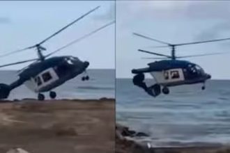 ಆಗಸದಲ್ಲೇ 2 ತುಂಡಾದ ಹೆಲಿಕಾಪ್ಟರ್, 5 ಮಂದಿ ಧಾರುಣ ಸಾವು