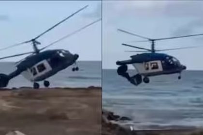 ಆಗಸದಲ್ಲೇ 2 ತುಂಡಾದ ಹೆಲಿಕಾಪ್ಟರ್, 5 ಮಂದಿ ಧಾರುಣ ಸಾವು