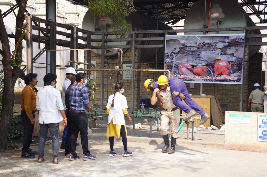 ಕುಡತಿನಿ: ಬಿಟಿಪಿಎಸ್ ನಲ್ಲಿ ಅಚ್ಚುಕಟ್ಟಾಗಿ ನಡೆದ ವಿಪತ್ತು ನಿರ್ವಹಣಾ ಅಣಕು ಪ್ರದರ್ಶನ