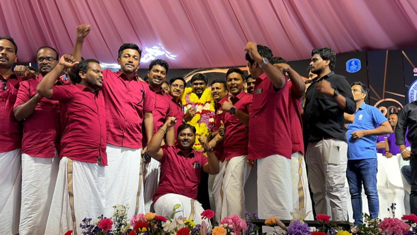 ಮೂರನೇ ಬಾರಿಗೆ ಜನರಲ್ ಸೆಕ್ರೆಟರಿ ಆಗಿ ರವಿಕುಮಾರ್ ಮತ್ತು ಪ್ರಾದೇಶಿಕ ಕಾರ್ಯದರ್ಶಿಯಾಗಿ ಪ್ರವೀಣ್ ಕುಮಾರ್ ಆಯ್ಕೆ ಮೂರನೇ ಬಾರಿಗೆ ಜನರಲ್ ಸೆಕ್ರೆಟರಿ ಆಗಿ ರವಿಕುಮಾರ್ ಮತ್ತು ಪ್ರಾದೇಶಿಕ ಕಾರ್ಯದರ್ಶಿಯಾಗಿ ಪ್ರವೀಣ್ ಕುಮಾರ್ ಆಯ್ಕೆ