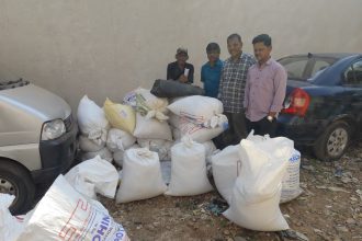 ಪಡಿತರ ಅಕ್ಕಿ ಕಳಸಾಗಣೆ: 42 ಅಕ್ಕಿ ಚೀಲಗಳು ಪೊಲೀಸರ ವಶಕ್ಕೆ