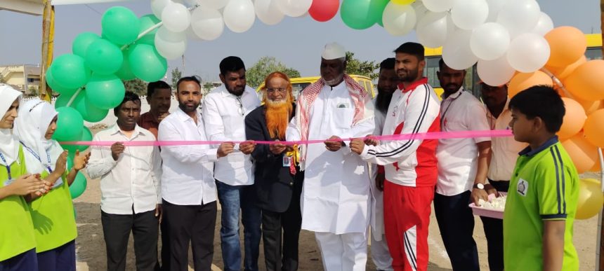 ನಗದರ ಎಸ್.ಜಿ.ಬಿ ಆಂಗ್ಲ ಮಾಧ್ಯಮ ಪ್ರಾಥಮಿಕ ಹಾಗೂ ಪ್ರೌಡ ಶಾಲೆಯ ೯ನೇ ವಾರ್ಷಿಕ ಕ್ರೀಡಾ ಕೂಟಾ ಕಾರ್ಯಕ್ರಮದ ಅಧ್ಯಕ್ಷತೆ ವಹಸಿ ಅಬ್ದುಲ ರೆಹಮಾನ ಬಾಗವಾನ ಮಾತನಾಡಿದರು.