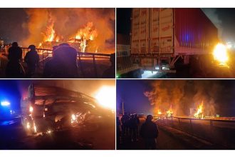 ಭೀಕರ ಅಪಘಾತ: 9 ಮಂದಿ ಸಜೀವ ದಹನ