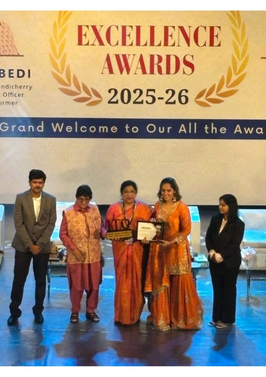 ಇಂಡಿಯನ್ ಟ್ಯಾಲೆಂಟ್ ಅವಾರ್ಡ್ – ಕ್ರೈಸ್ಟ್ ಕಾನ್ವೆಂಟ್ ಶಾಲೆಯ ಪ್ರಾಂಶುಪಾಲರಿಗೆ “ಉತ್ತಮ ಪ್ರಾಂಶುಪಾಲ” ಪ್ರಶಸ್ತಿ ಇಂಡಿಯನ್ ಟ್ಯಾಲೆಂಟ್ ಅವಾರ್ಡ್ – ಕ್ರೈಸ್ಟ್ ಕಾನ್ವೆಂಟ್ ಶಾಲೆಯ ಪ್ರಾಂಶುಪಾಲರಿಗೆ “ಉತ್ತಮ ಪ್ರಾಂಶುಪಾಲ” ಪ್ರಶಸ್ತಿ