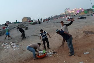 ಗಾಂಧಿ ಬಳಗದಿಂದ ಜಾತ್ರೆಯಲ್ಲಿ ಮೂರು ದಿನ ಸ್ವಚ್ಛತಾ ಕಾರ್ಯ