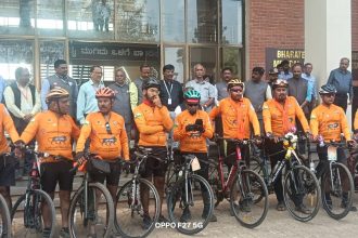 “ಸ್ವದೇಶಿ ವಸ್ತು ಬಳಸಿ ದೇಶ ಬೆಳಸಿ” ಜಾಗೃತಿ ಸೈಕಲ್ ರ್ಯಾಲಿಗೆ ಬೆಳಗಾವಿಯಲ್ಲಿ ಅದ್ದೂರಿ ಸ್ವಾಗತ