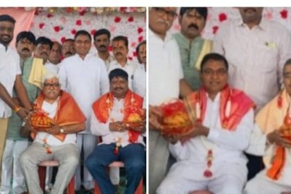 ನೂತನವಾಗಿ ಆಯ್ಕೆಯಾದ ಪದಾಧಿಕಾರಿಗಳನ್ನು  ಸತ್ಕರಿಸಿದ ಶ್ರೀ ಮಲ್ಲಿಕಾರ್ಜುನ ದೇವಸ್ಥಾನ ಸಮಿತಿ