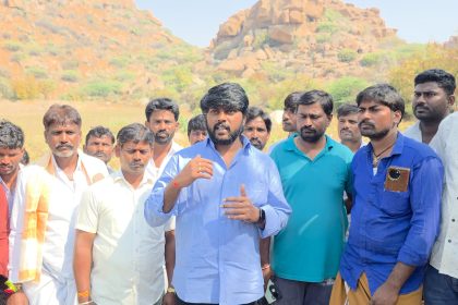 ಆದಿಮಾನವನ ಅಸ್ಥಿಪಂಜರ ಪತ್ತೆ  ಹಿನ್ನೆಲೆ ಸ್ಥಳಕ್ಕೆ ಸಿದ್ದಪ್ಪ ಭೇಟಿ