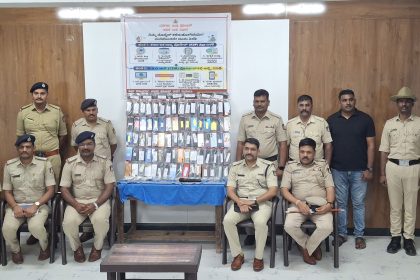ಪೊಲೀಸರ ಭರ್ಜರಿ ಕಾರ್ಯಾಚರಣೆ, ೧೧೦ ಕಳೆದುಹೋದ ಮೊಬೈಲ್‌ಗಳು ವಾರಸುದಾರರಿಗೆ ಹಸ್ತಾಂತರ