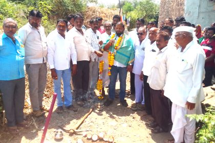 ಒಂದು ಕೋಟಿ ವೆಚ್ಚದ ನಿರ್ಮಾಣ ಕಾಮಗಾರಿಗಳಿಗೆ ಚಾಲನೆ ನೀಡಿದ ಶಾಸಕ ಮಹೇಂದ್ರ.