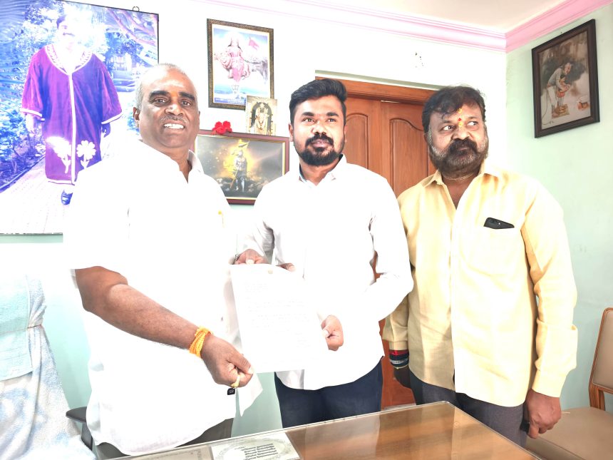 ಬಿಜೆಪಿ ಎಸ್‌ಟಿ ಮೋರ್ಚಾ ಬಳ್ಳಾರಿ ನಗರ ಪ್ರಧಾನ ಕಾರ್ಯದರ್ಶಿಯಾಗಿ ದರ್ಶನ ಕುಮಾರ್ ನೇಮಕ