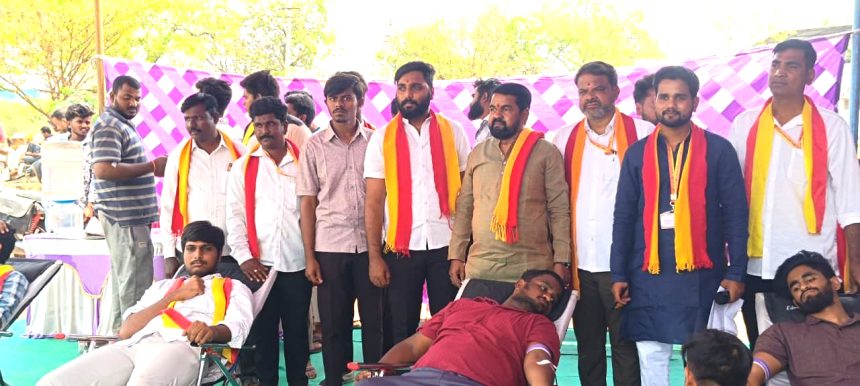 ಪುನೀತ್ ರಾಜಕುಮಾರ್ ಜನ್ಮದಿನಾಚರಣೆ  ಕಾವಲು ಪಡೆಯಿಂದ ರಕ್ತದಾನ 