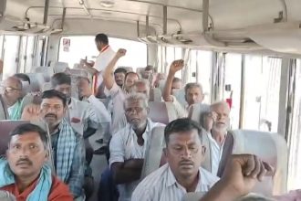 ಕುಡುತಿನಿ ಕೈಗಾರಿಕಾ ಪ್ರದೇಶದಲ್ಲಿ ಪ್ರತಿಭಟಿಸಿದ ರೈತರ ಬಂಧನ