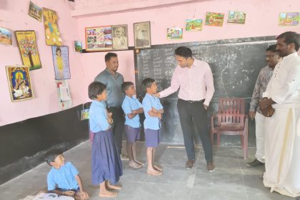 ಹಿರೇಹಡ್ಲಿಗಿ ಗ್ರಾಮದ ಸರ್ಕಾರಿ ಶಾಲೆಗೆ ಜಿಪಂ ಸಿಇಒ ಭೇಟಿ, ಪರಿಶೀಲನೆ